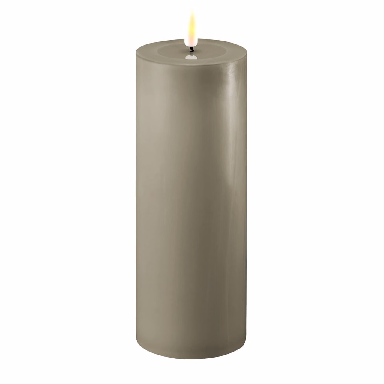 2021-RF-0284 Stumpenkerze LED sand 7,5 x 20cm
