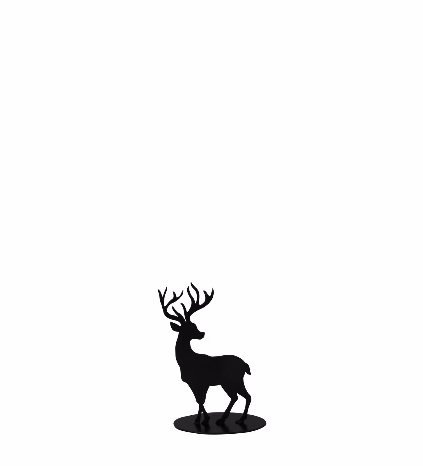 795015413 Dekohirsch Elvor schwarz 10cm