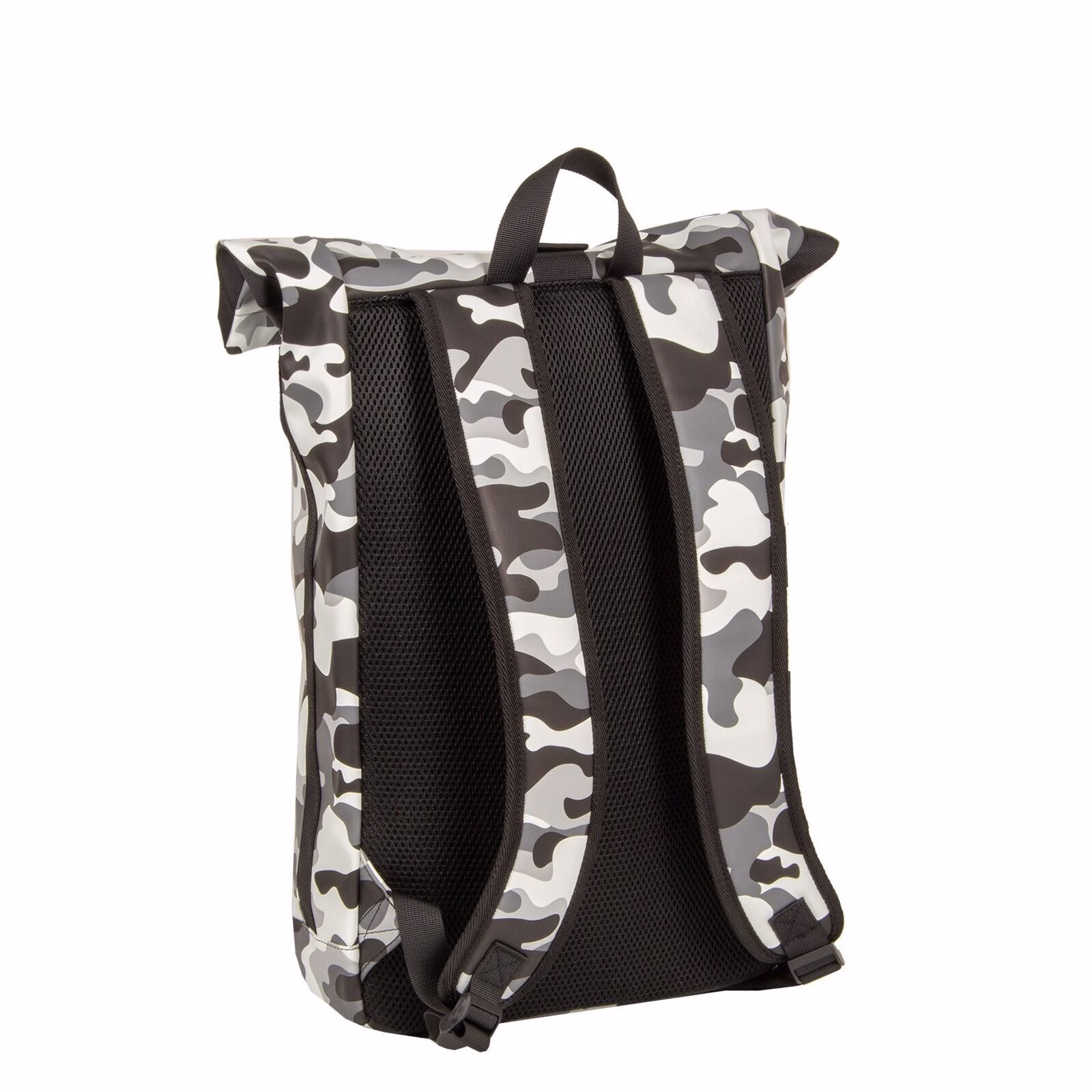 VsMwGMv8 Mart - New York Rolltop Rucksack weiß/schwarz camo