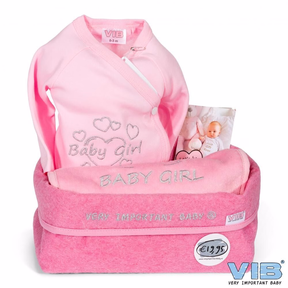 madchenbox3 Geschenkpaket für Babys rosa 3-teilig