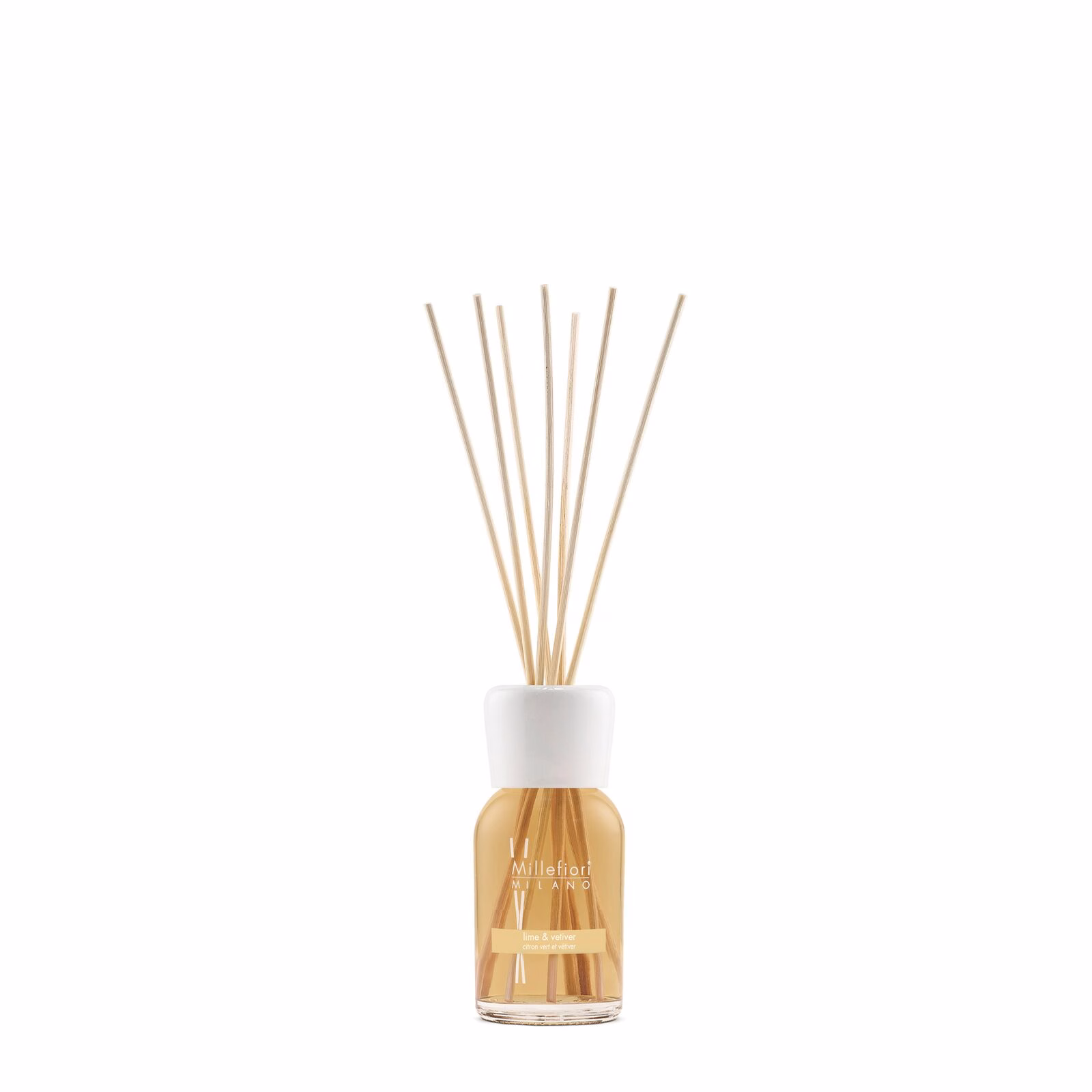 7MDLR_Millefiori-Milano_Reed-Diffuser-100ml_Lime-and-Vetiver Lime & Vetiver - Milano Reed Diffuser 100ml
