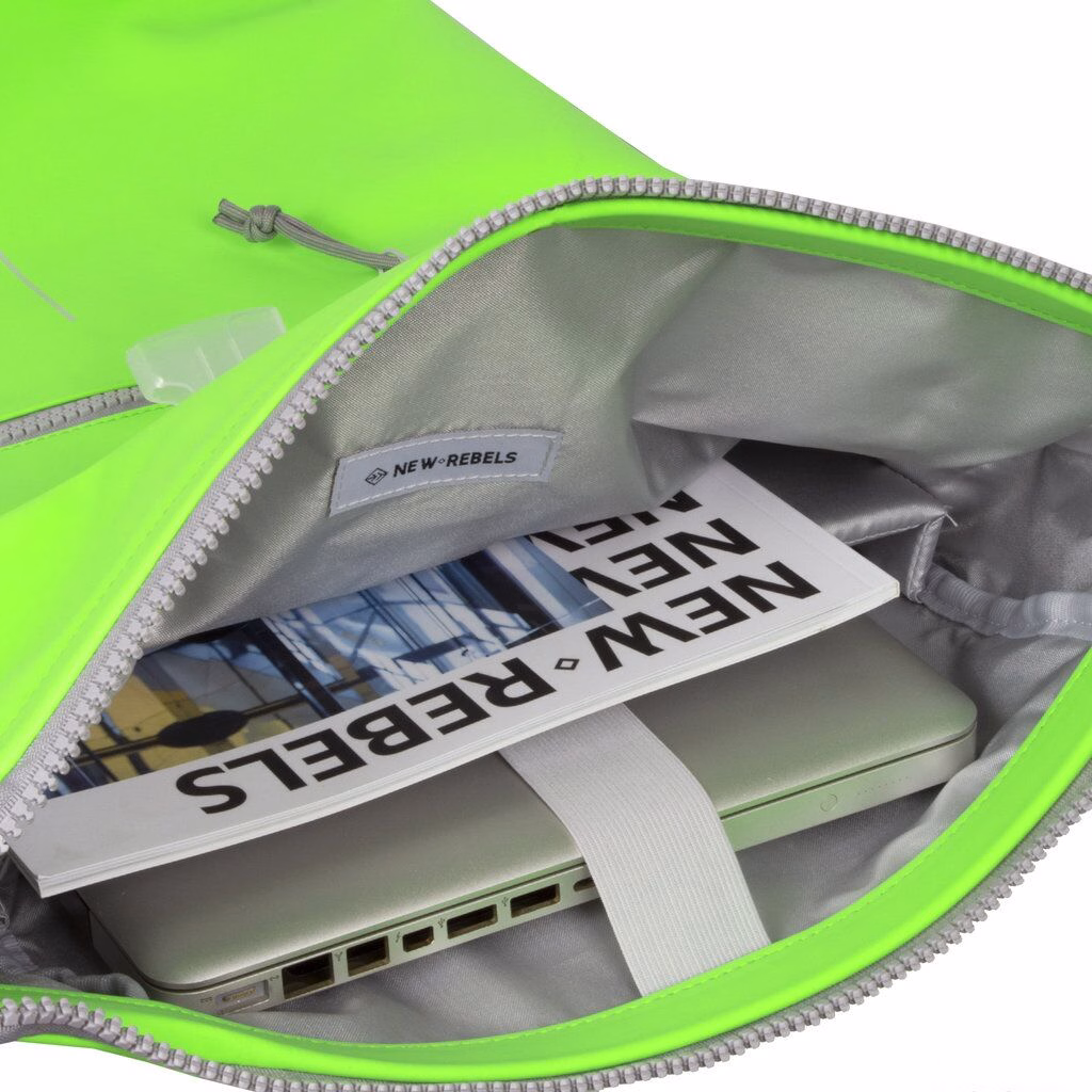 Mart - New York Rolltop Rucksack neon grün