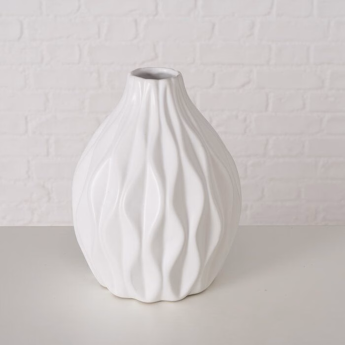 Einzelbild-ksCA90f5-large Vase Zalina Porzellan weiß 16cm
