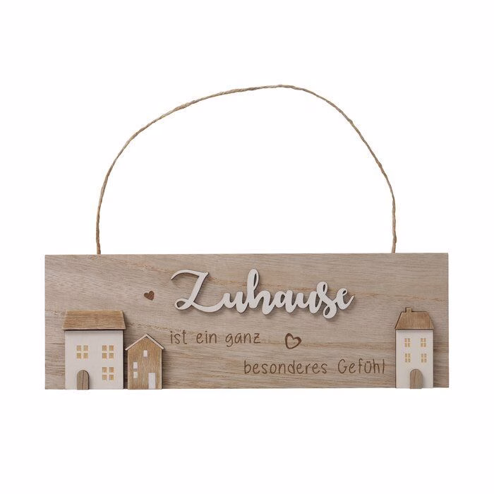 Schild Zuhause 30cm