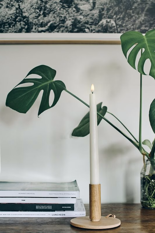 Uyuni-Lighting-Tapper-Candle-small Uyuni LED Tafelkerze 20cm Ivory 2 Stück