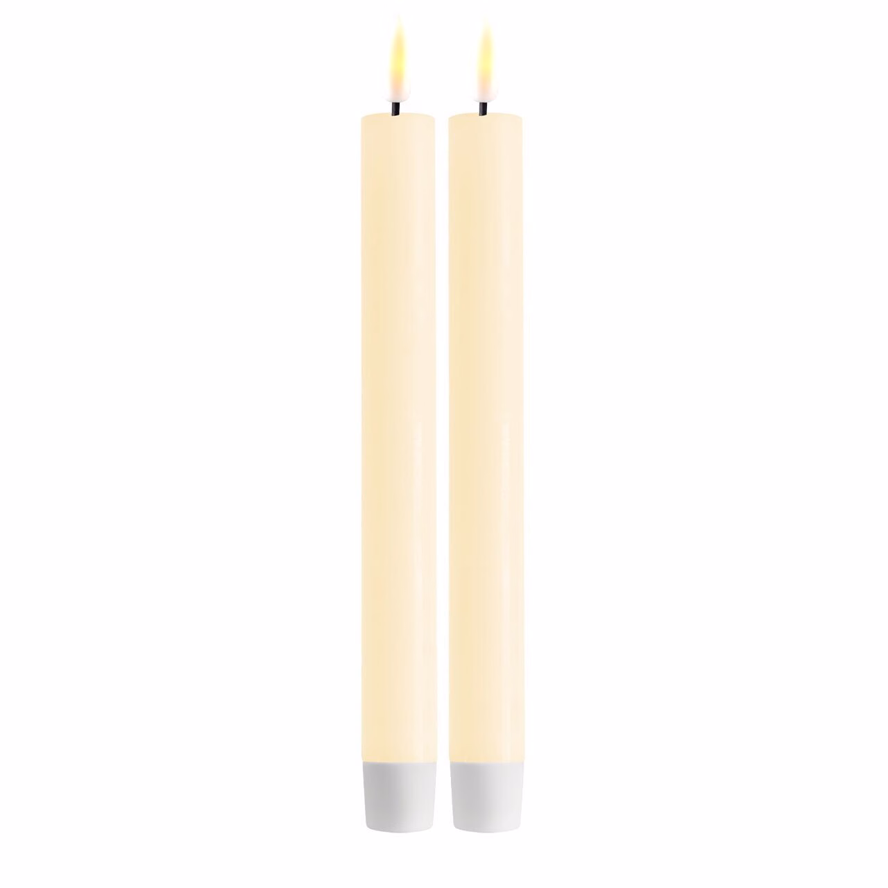 Stabkerze LED 24 cm creme 2 Stück