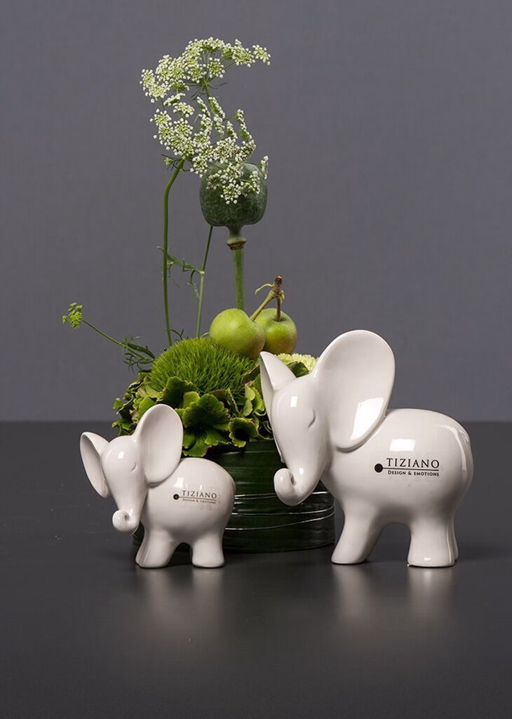 leon-dekoelefant-schauend Elefant Leon schauend 8cm