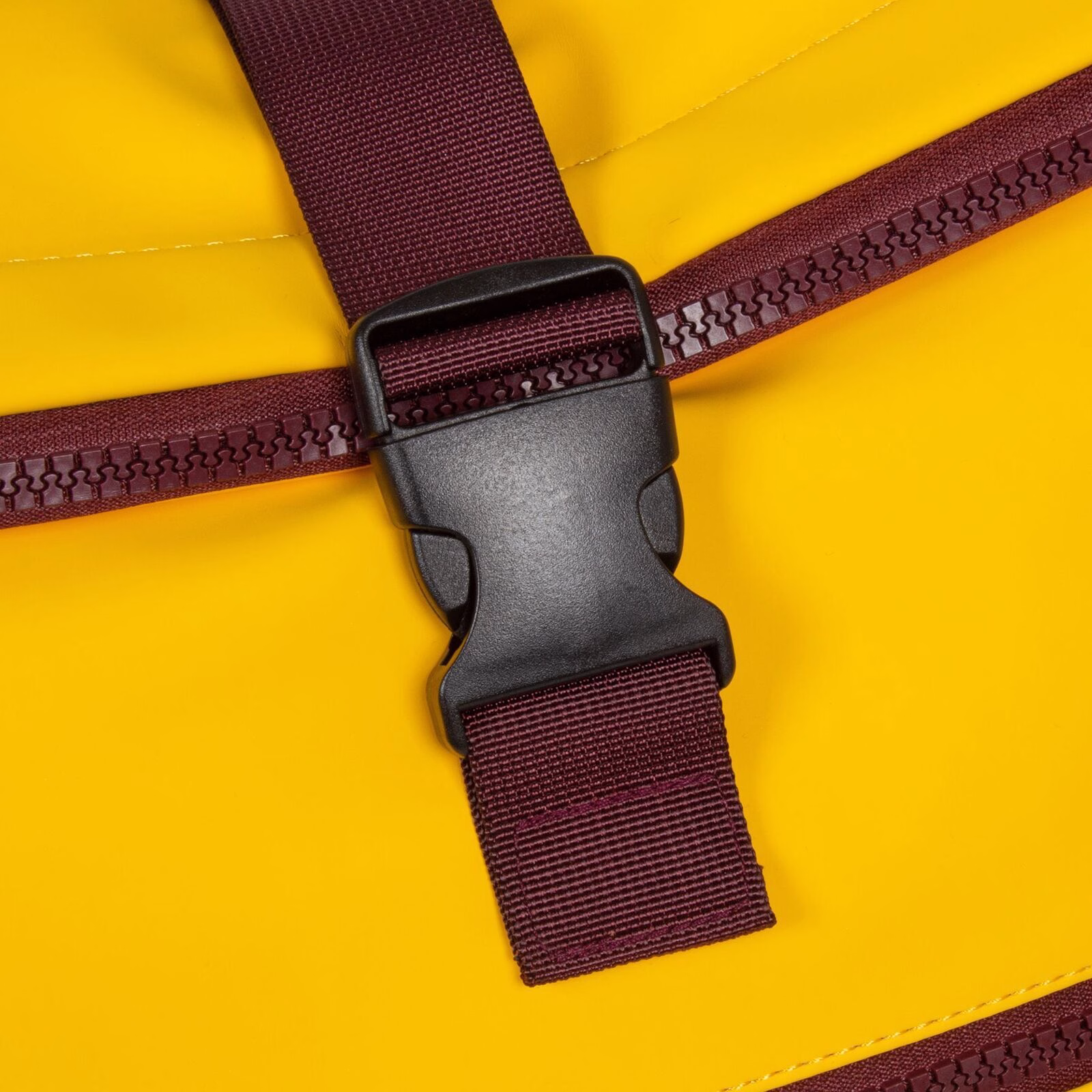 _ddA-AUo Tim - New York Rolltop Rucksack gelb/burgund