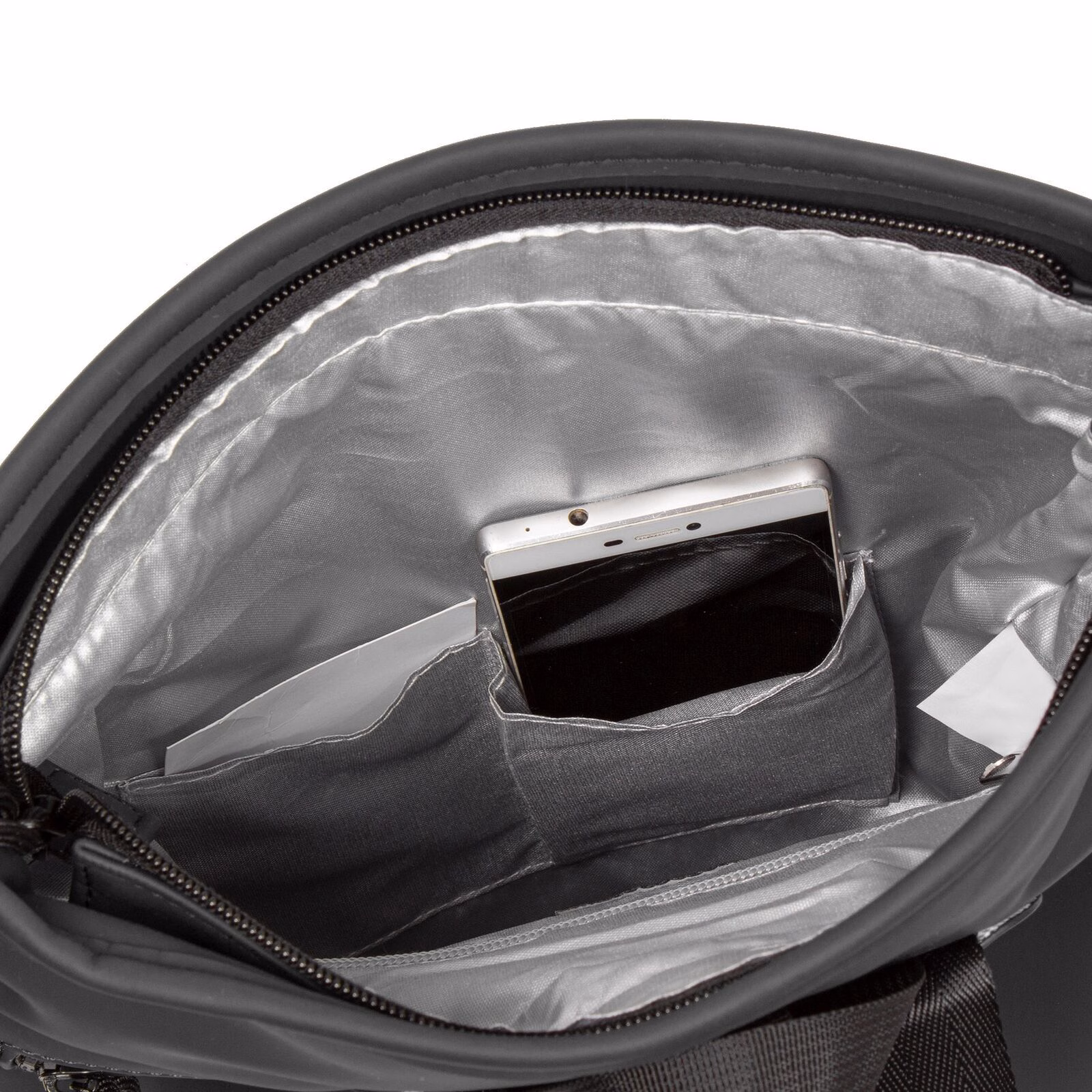 Mart - Los Angeles Rolltop Mini Rucksack schwarz