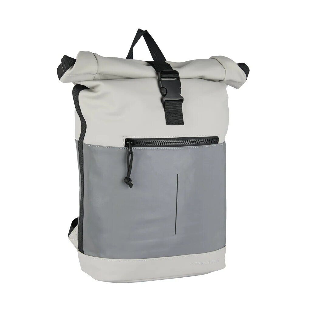 new-rebels-new-rebels-bowie-new-york-hell-grau-16l Bowie - New York Rolltop Rucksack hellgrau