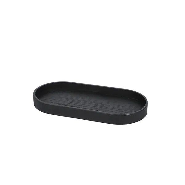 Wood Tray Oak Black Small Tablett