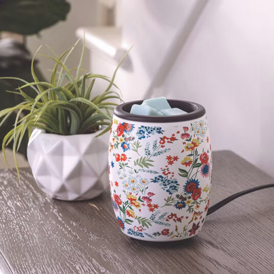 Wildflowers Duftlampe elektrisch mit Silikon Schale Flip Dish