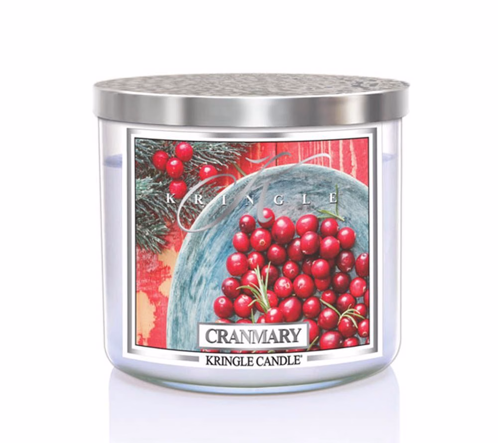 cranmary_kringle_candle_silver_lid_american_heritage Cranmary 396g Tumbler 3-Docht