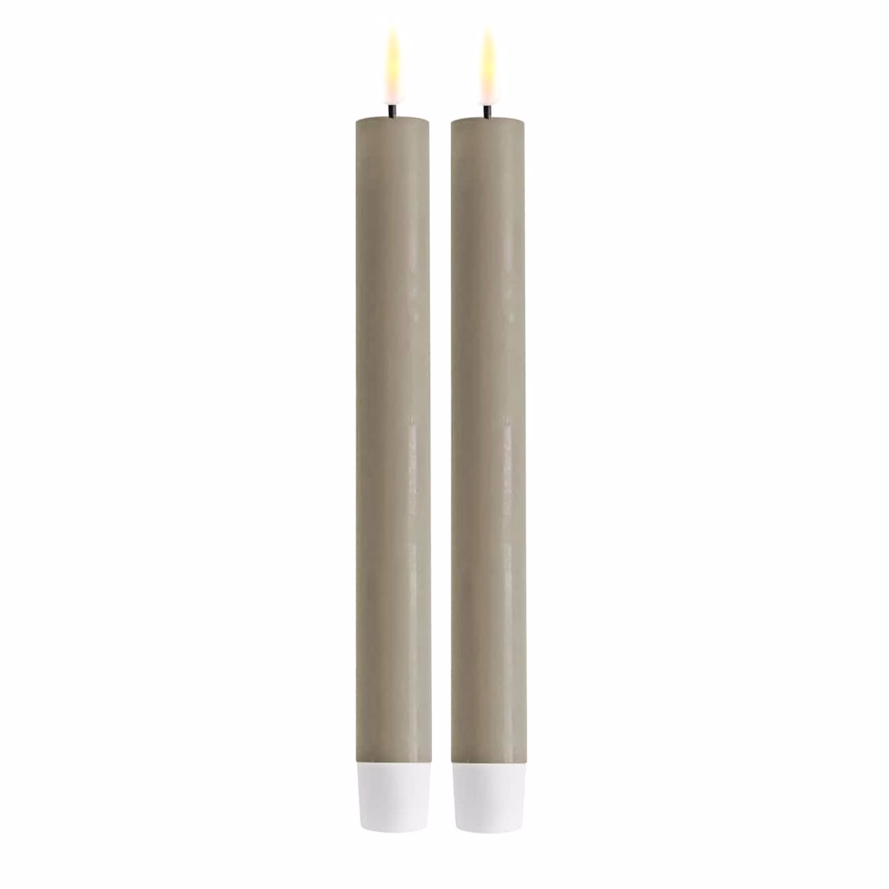 2021-RF-0289E Stabkerze LED 24 cm sand 2 Stück