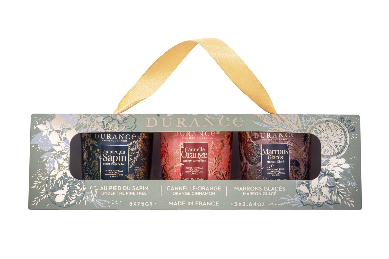 Kerzen Schatulle 3x75g Am Tannenbaum / Zimt-Orange / Geeiste Maronen Zubehor, Tasche, Handtasche, Flasche
