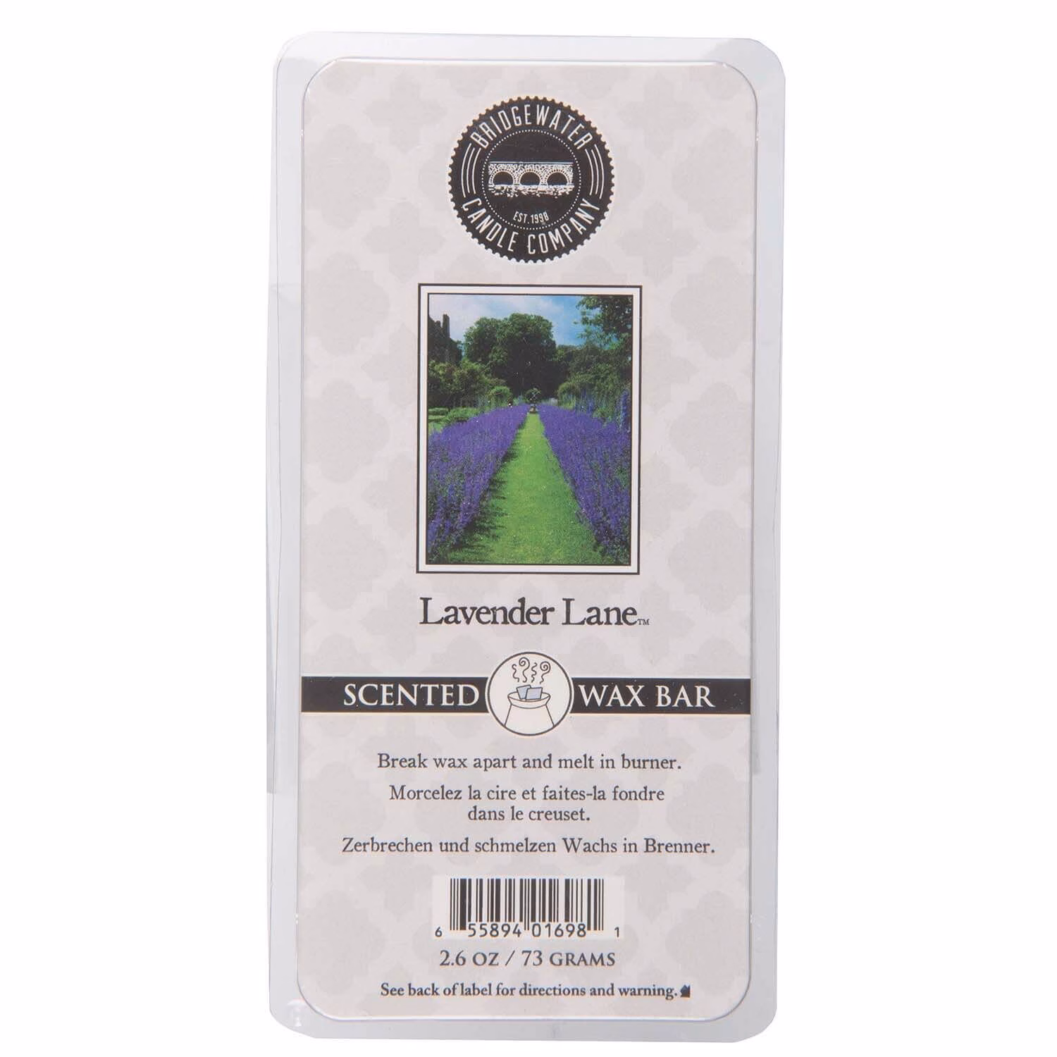 BW_LavenderLane_WaxBar_Front Lavender Lane Wax Bar 73g