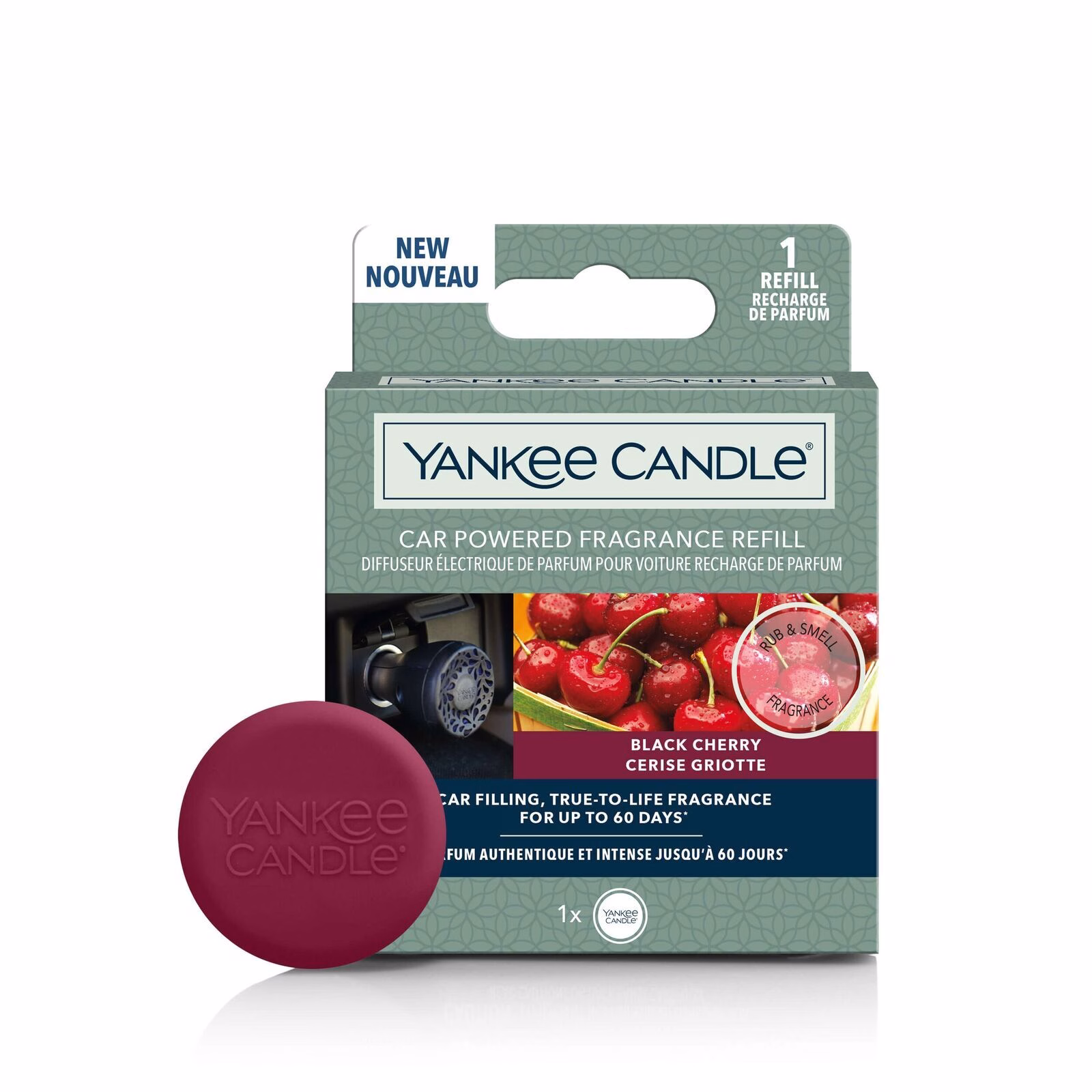 1627743E Black Cherry Car Powered Fragrance Diffuser Nachfüllpack