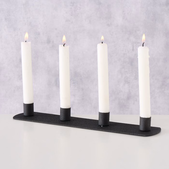Ambientebild-3tepRX_3-large Kerzenleuchter Pleyra schwarz matt 30cm