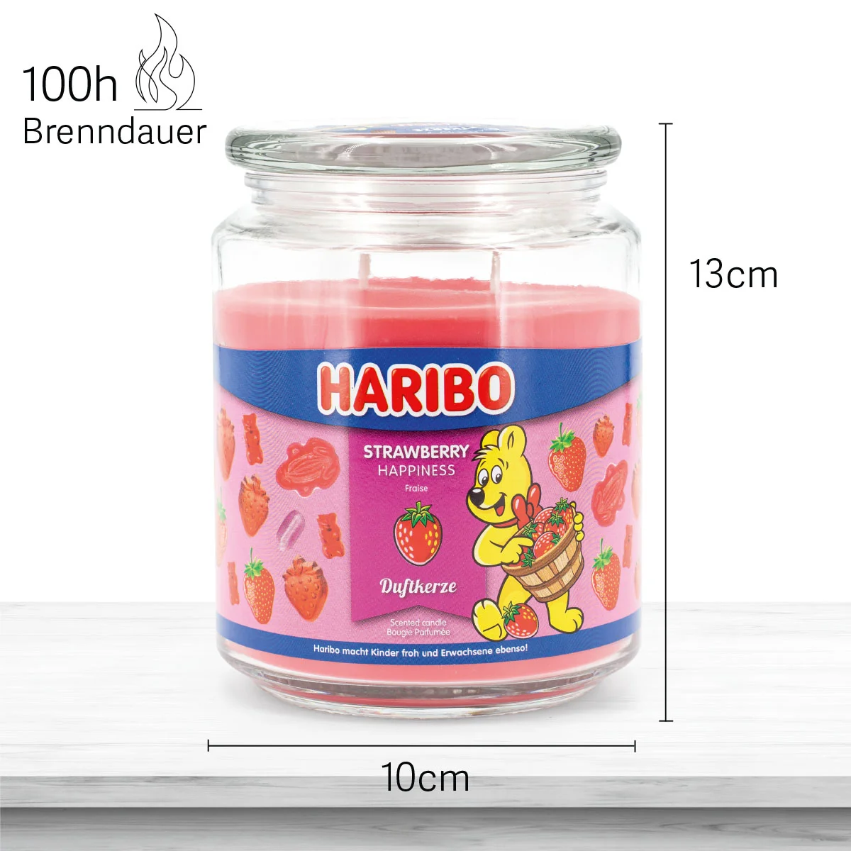 Strawberry Happiness 510g Haribo™ Duftkerze Strawberry Happiness 510g Haribo™ Duftkerze