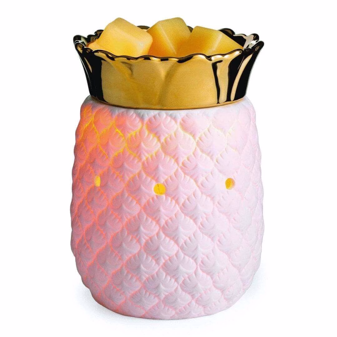 Candle Warmers White Pineapple Duftlampe elektrisch an