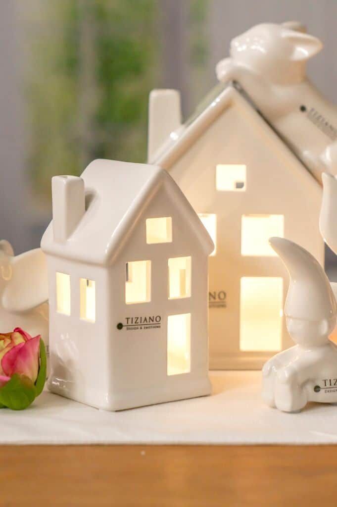 Haus Portofino schmal 23cm LED cremeweiß Haus Portofino schmal 23cm LED cremeweiß
