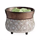 geo-bronze-1jpg Geometric bronze 2-in-1 Classic Duftlampe aus Keramik elektrisch
