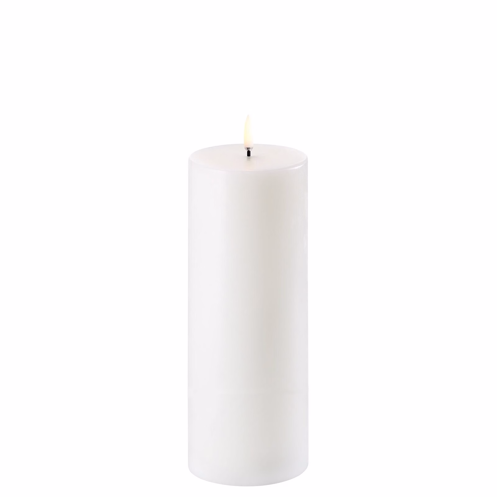 Uyuni LED Stumpenkerze 7,8x20cm nordic white