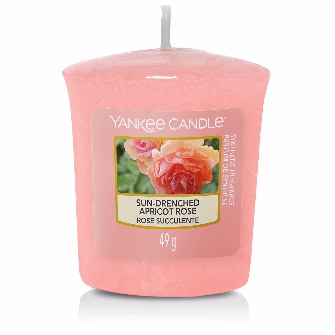 1577156E-Sun-Drenched-Apricot_VotiveE Sun-Drenched Apricot Rose 49g