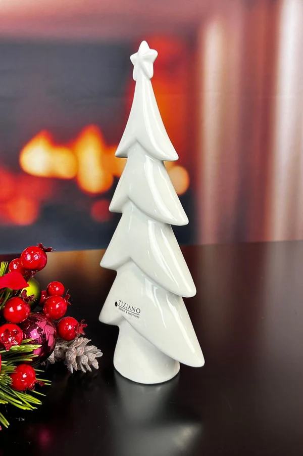 Deko Baum Medora 32cm cremeweiß