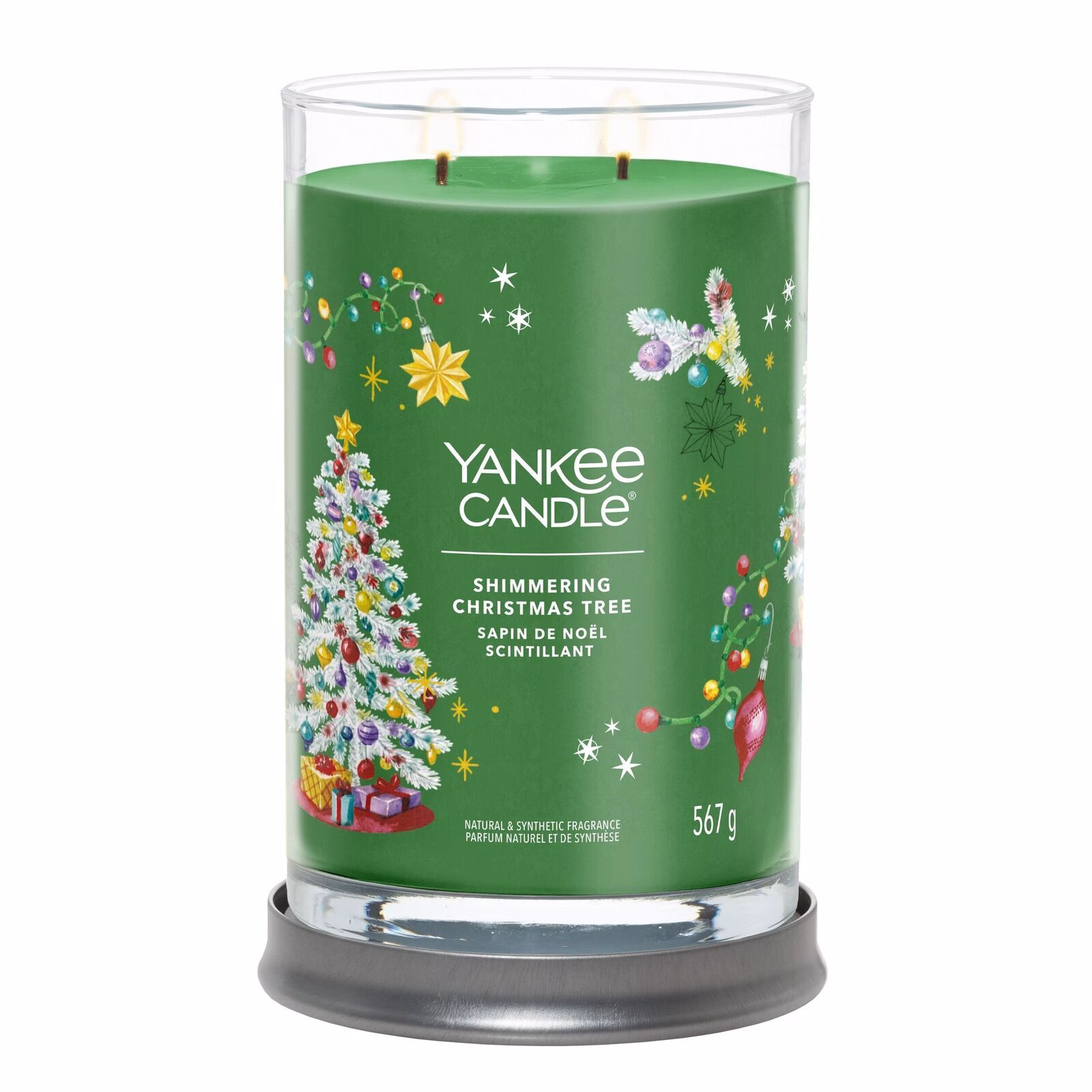 Shimmering Christmas Tree Signature Large Tumbler 567g 2-Docht