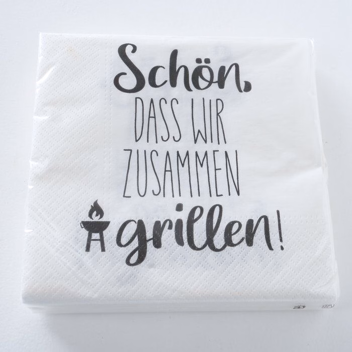Einzelbild-ykORLOpr-large Serviette Schön weiß 20 Stück Design 3