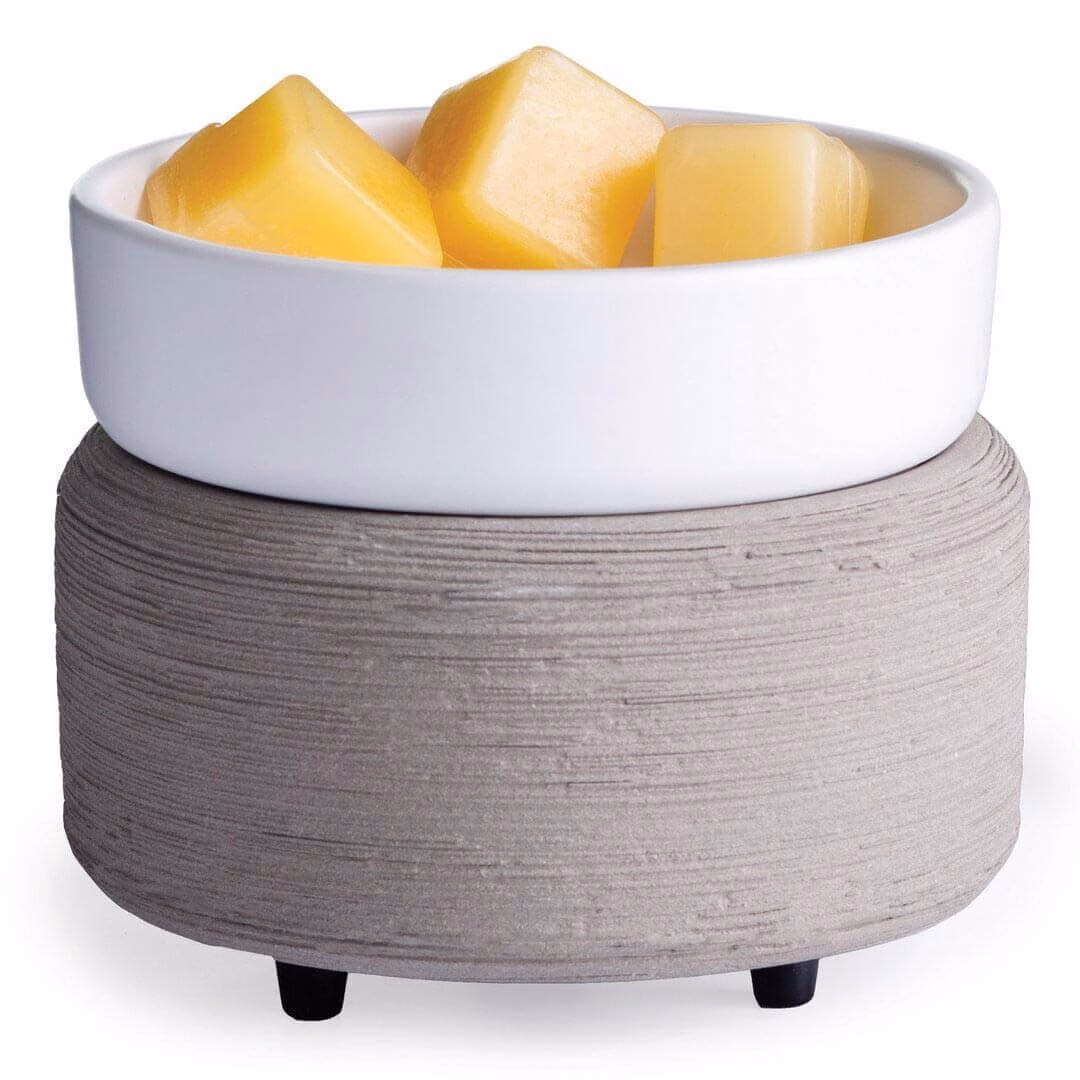 Candle-Warmers-Gray-2-in-1-Duftlampe-Kerzenwarmer-grau-creme Candle Warmers gray 2-in-1 Classic Duftlampe grau elektrisch