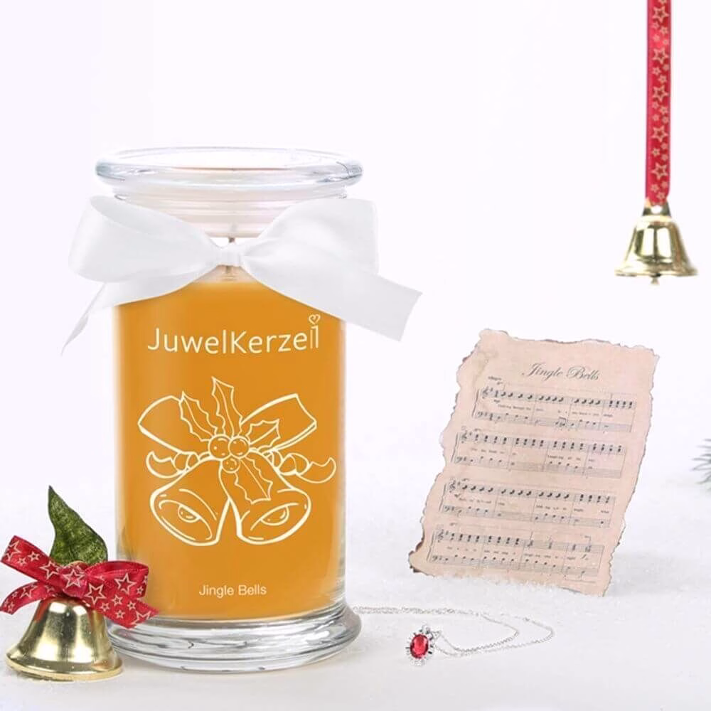 JuwelKerze Jingle Bells (Halskette mit Anhänger) 380g