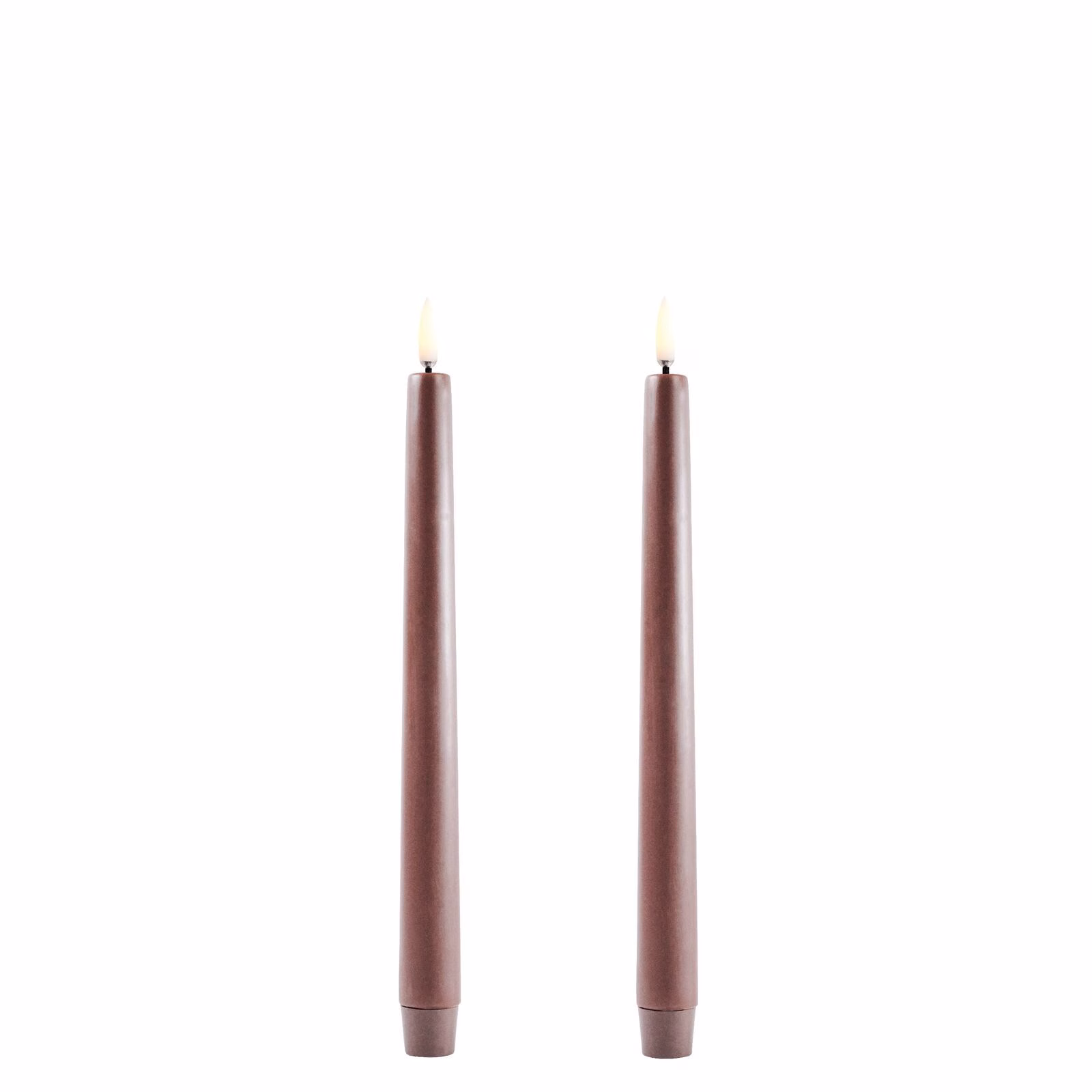 UL-TA-BR02325-2 Uyuni LED Tafelkerze 25cm Caramel 2 Stück