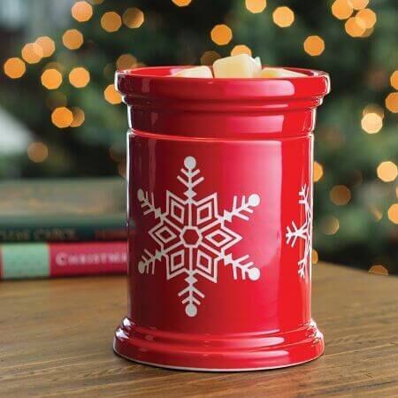 image-3YDYydbAroQVO5i Red Snowflake Duftlampe elektrisch