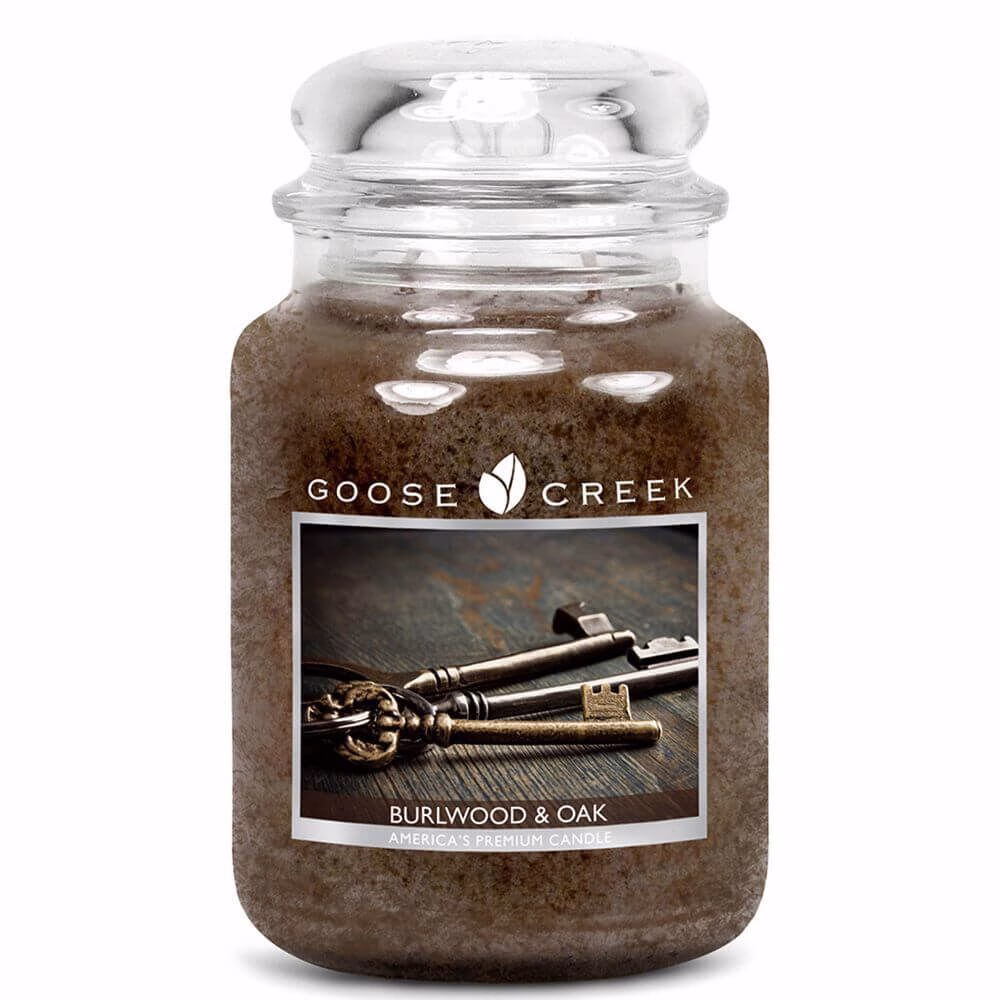 ES26355-Burlwoodand-Oak-24oz-Jar Goose Creek Candle Burlwood & Oak 680g