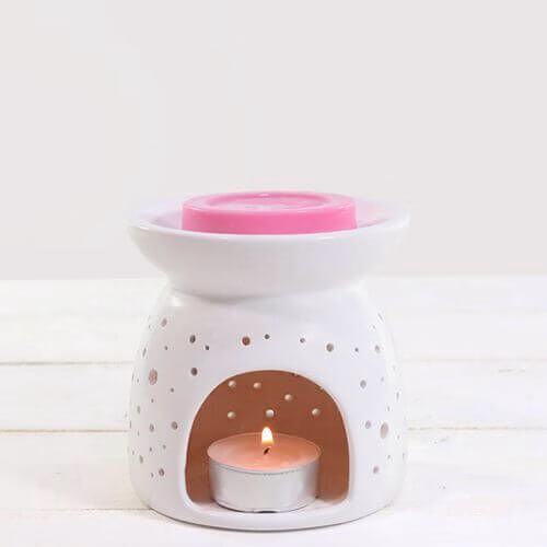 JuwelKerze - Kleine Keramik Duftlampe