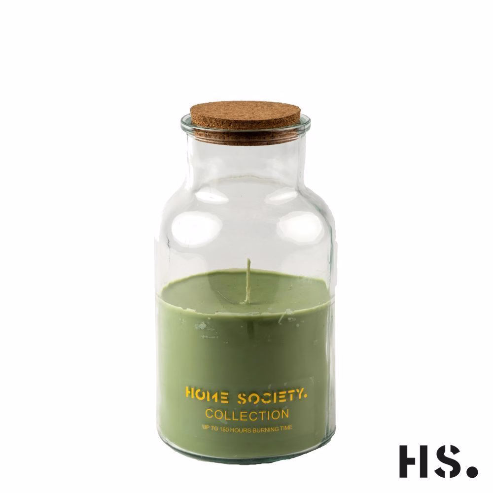 Jar Candle Lisse grün groß