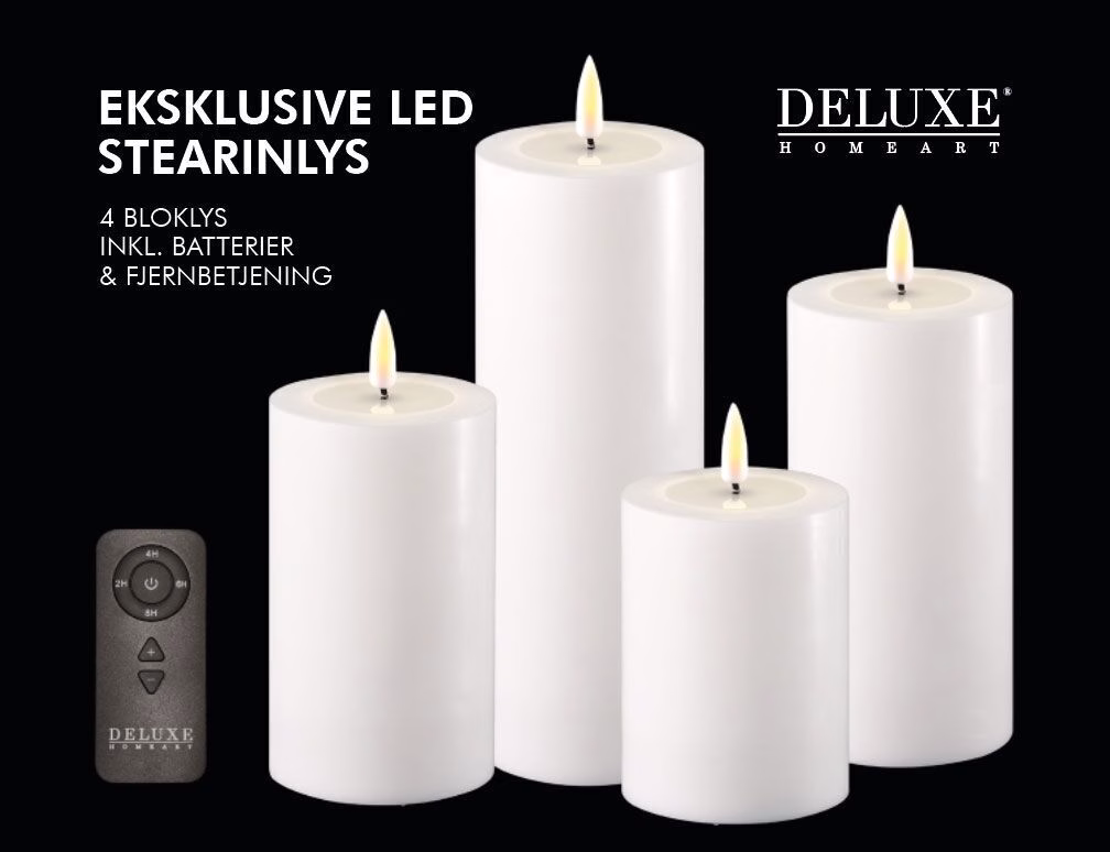 RF-GIFTBOX-0001 Giftbox Stumpenkerzen LED weiß