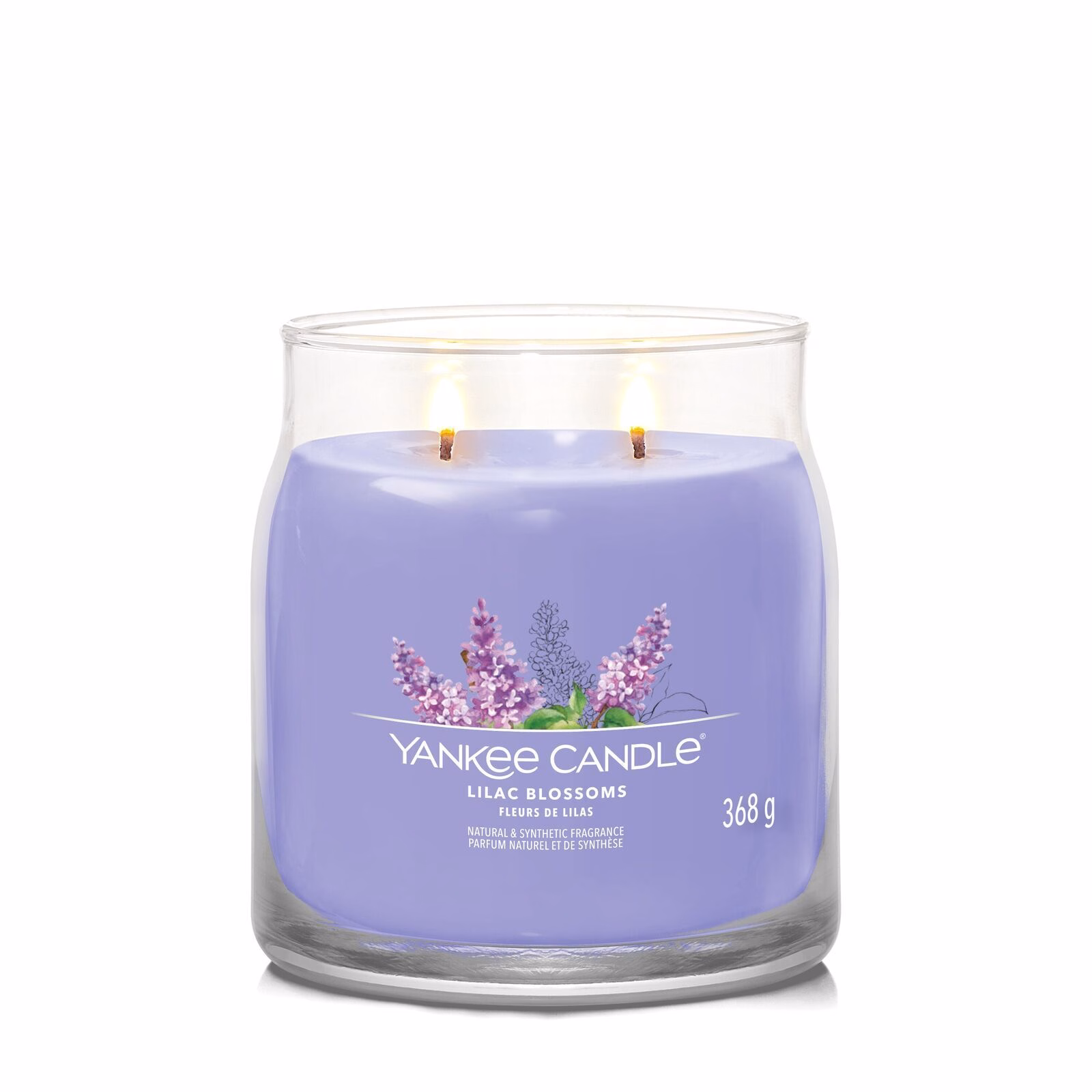 Lilac Blossoms Signature Medium Jar 368g 2-Docht