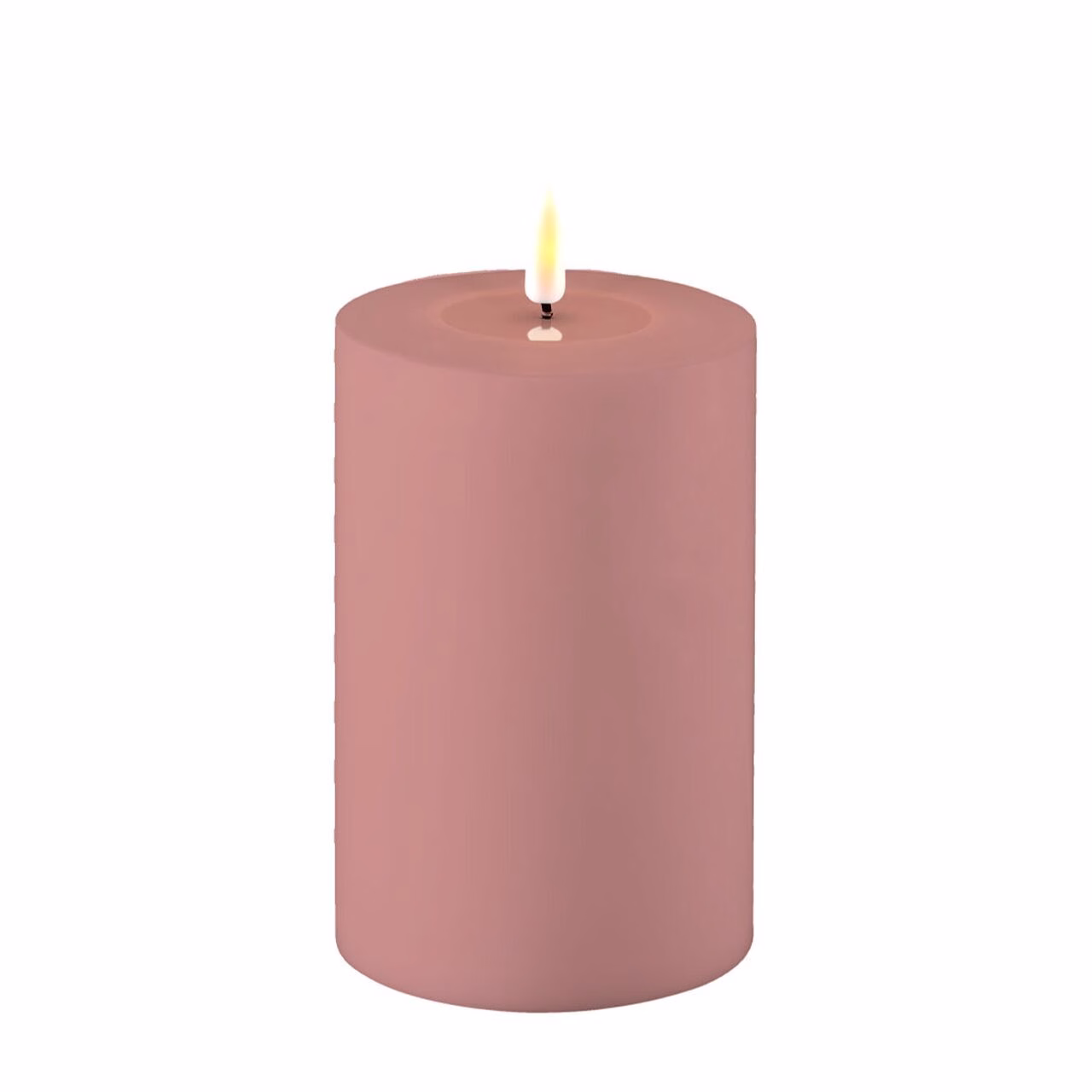 RF-UL-0059 Outdoor Stumpenkerze LED staubiges rosa 10 x 15cm