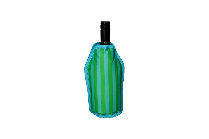 Froid Kühlmanschette Streifen grün/türkis Flasche