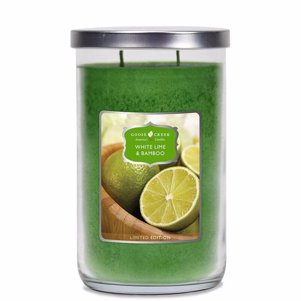 CT20580-White-Lime-Bamboo-20oz-Tumbler Goose Creek Candle - White Lime & Bamboo 566g