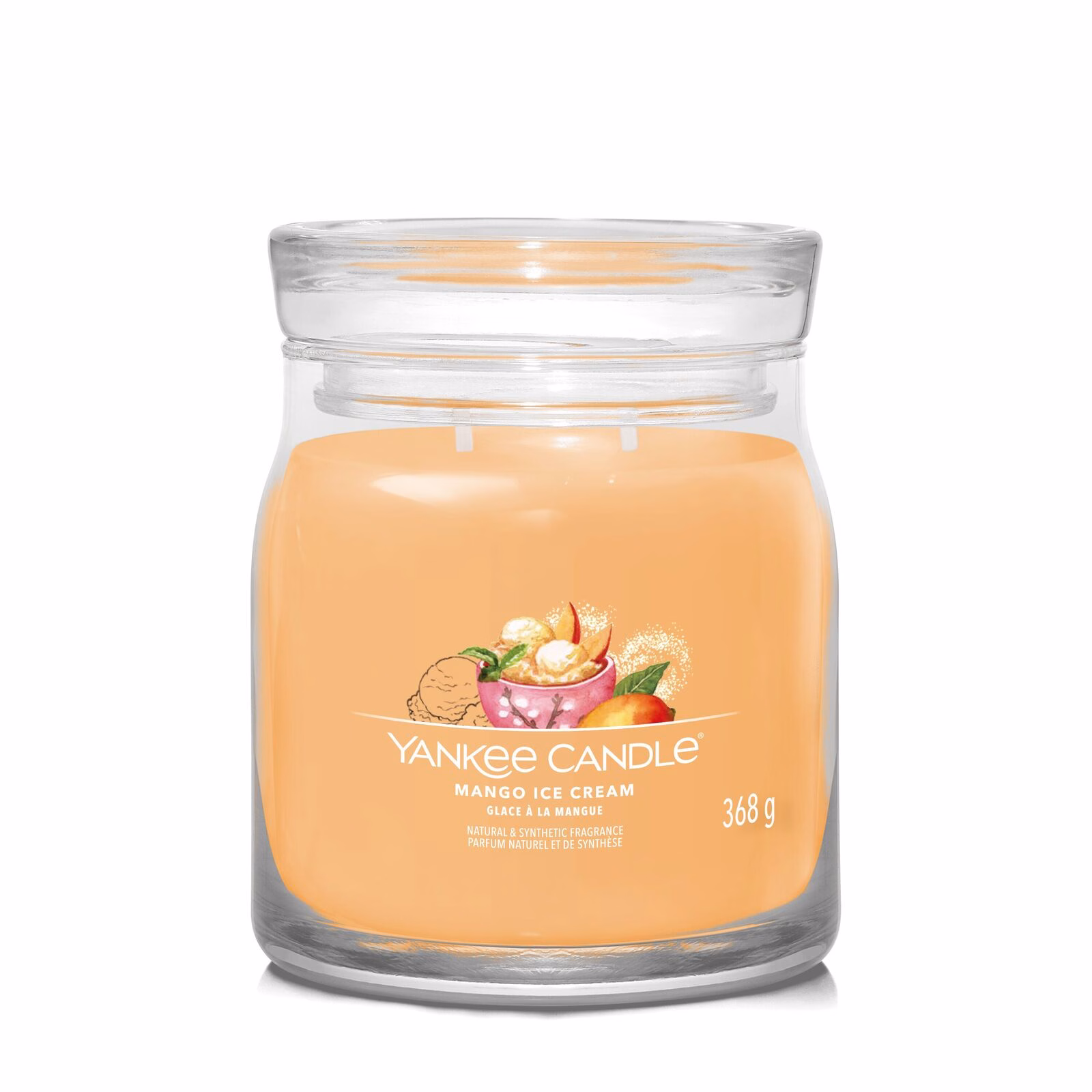 Mango Ice Cream Signature Medium Jar 368g 2-Docht