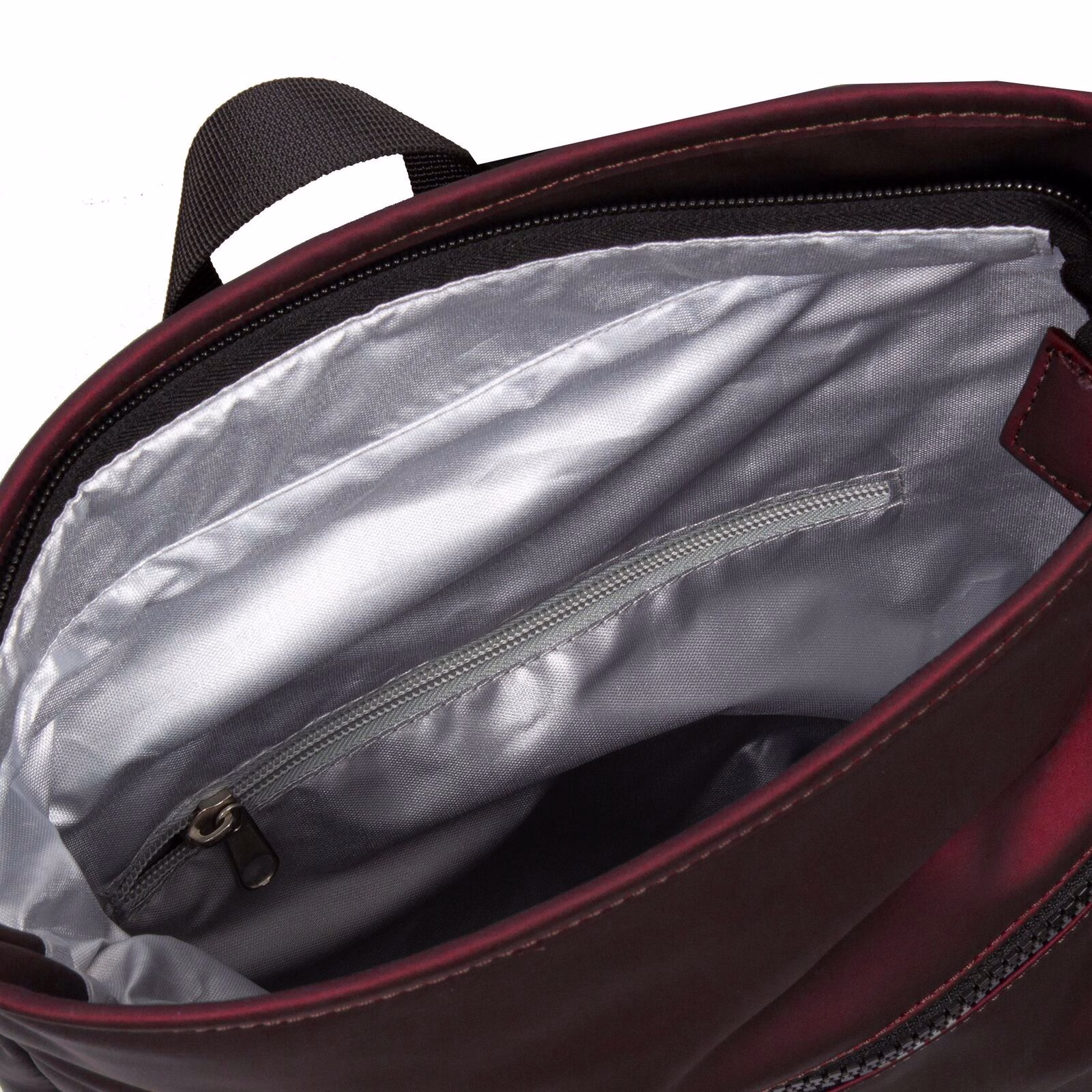 Mart - Los Angeles Rolltop Mini Rucksack burgund metallic