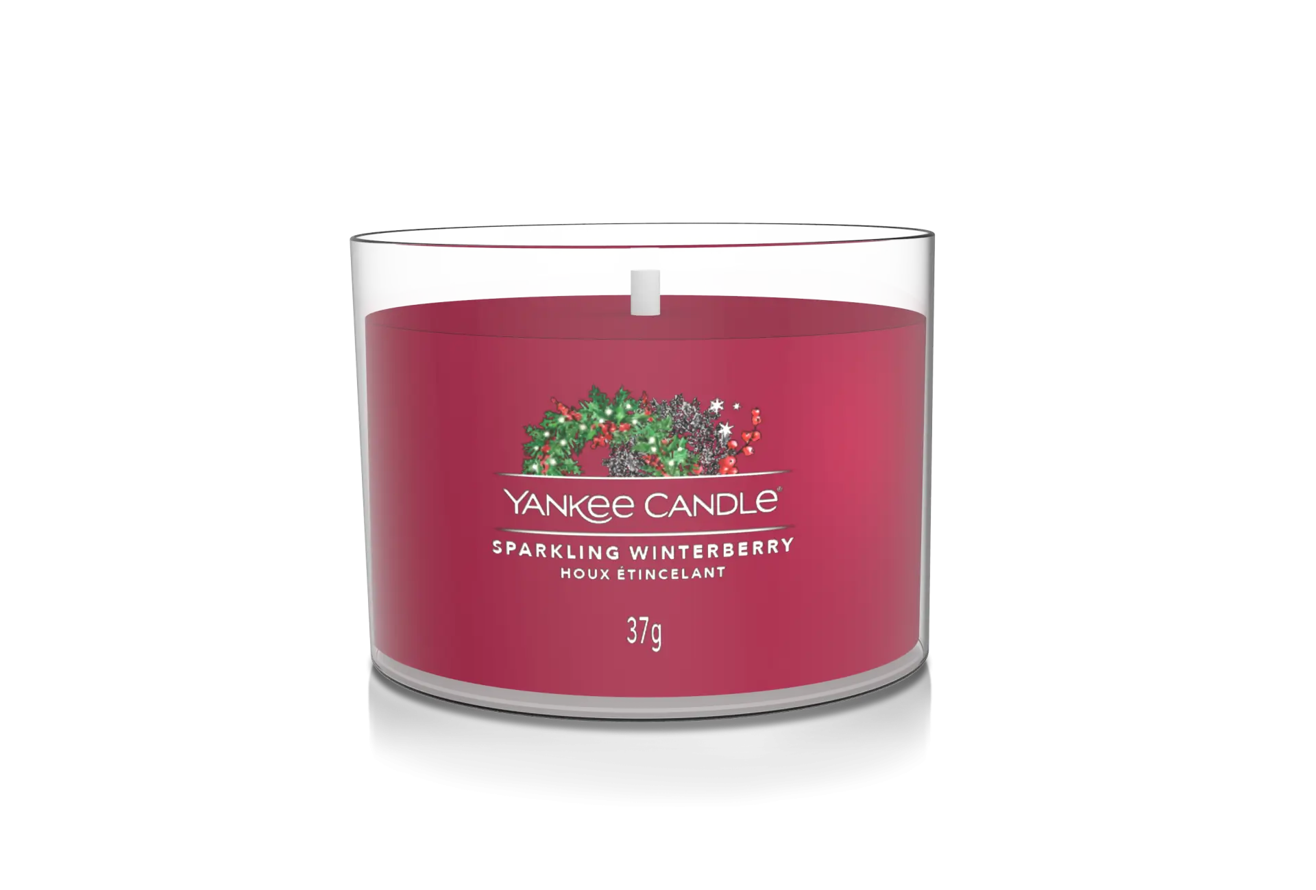 Sparkling Winterberry 37g Glasvotivkerze