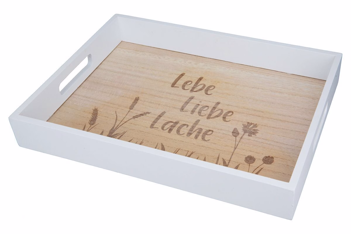 50135_1_1 Deko Tablett Lebe Liebe Lache 35cm