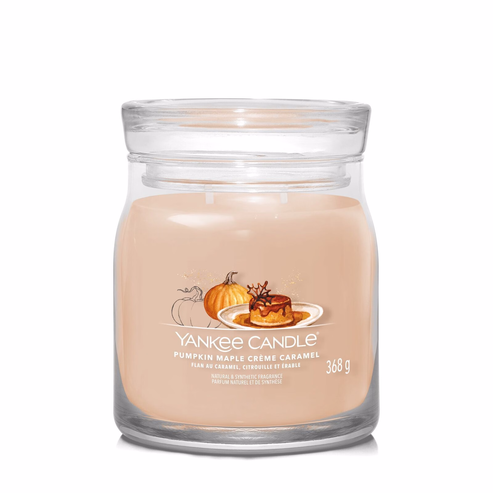 Pumpkin_Maple_Crem1e_Caramel_Medium-1 Pumpkin Maple Crème Caramel Signature Medium Jar 368g 2-Docht