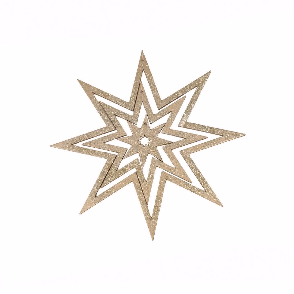 Dekohänger Star 25cm gold