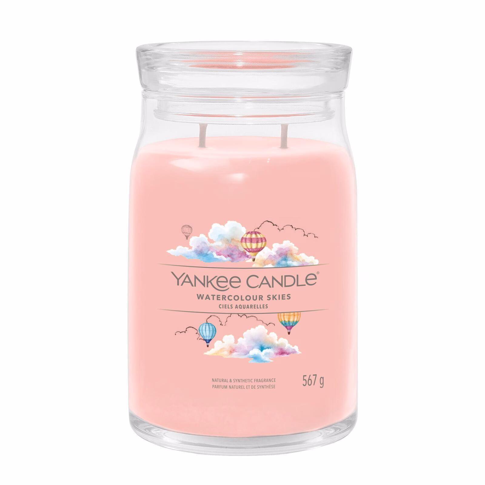 Watercolour Skies Signature Large Jar 567g 2-Docht